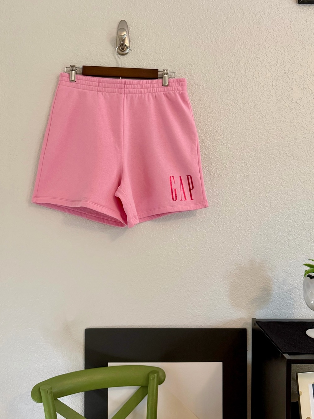 GAP Pink Logo Athletic Cotton Shorts